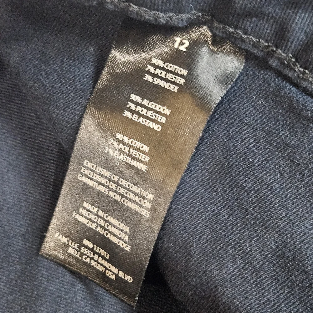Banana Republic Chino Pants Womens 12 Navy Blue‎ High Rise Straight Leg Casual